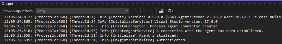 Cody Default Output